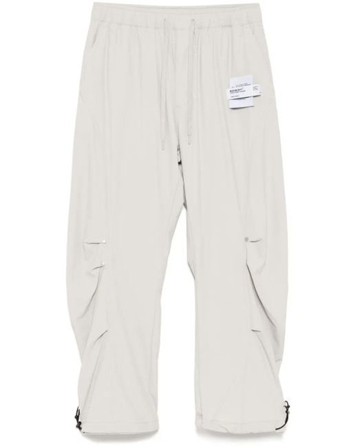 Musium Div. White Logo-Patch Trousers for men