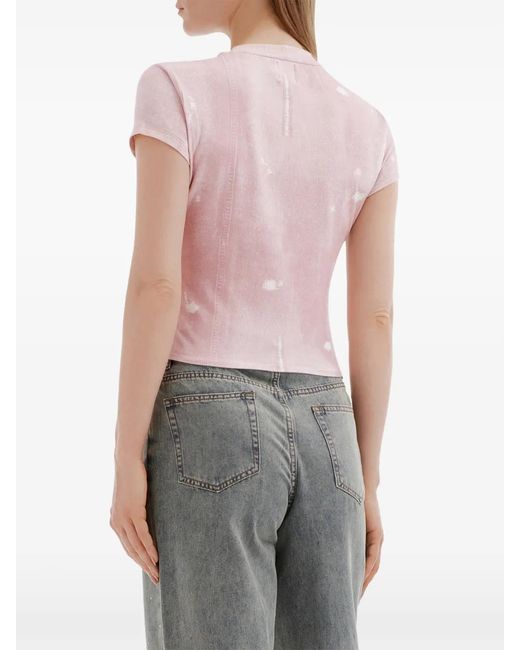 B+ AB Pink T-Shirt À Imprimé Graphique