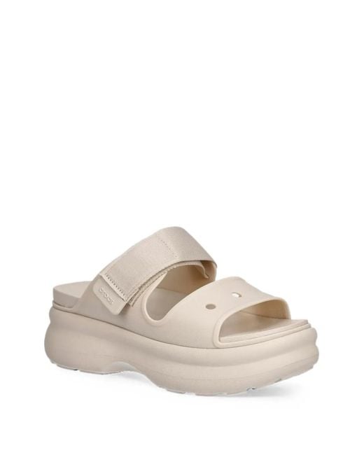 CROCSTM White Mules Soho Two Strap À Plateforme