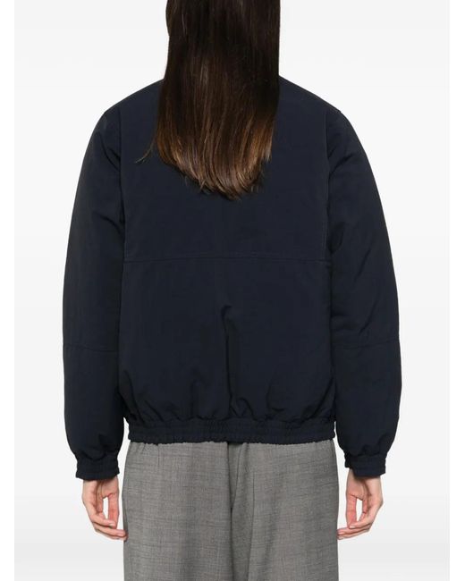 Prada Blue Zip-Up Reversible Puffer Jacket