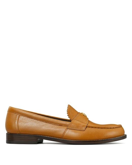 Tory Burch Brown Classic Leather Loafers - Women's - Leather/nappa Leather