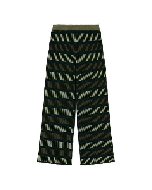 RETORI Green Striped Palazzo Pants