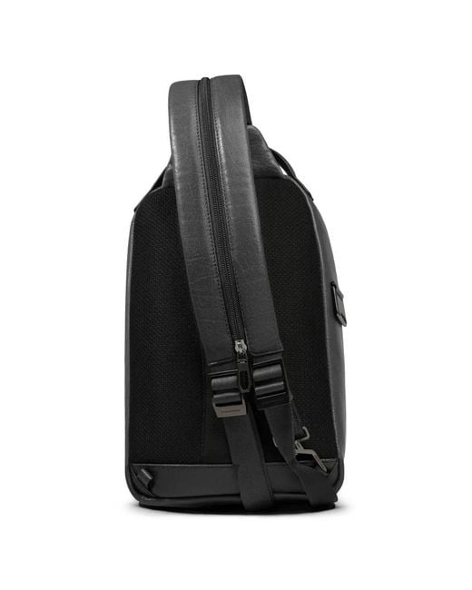 Piquadro Black Zip-Fastening Backpack