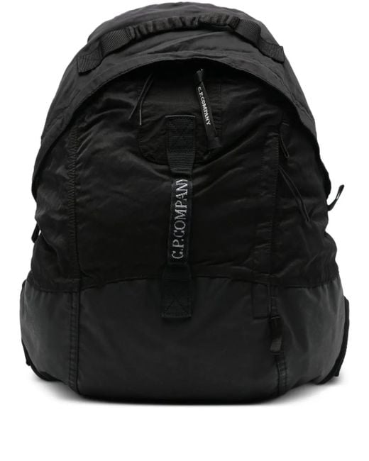 C P Company Black Accessories Back Pack for men