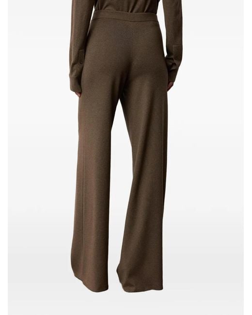 Ralph Lauren Brown Francesca Straight-Leg Trousers