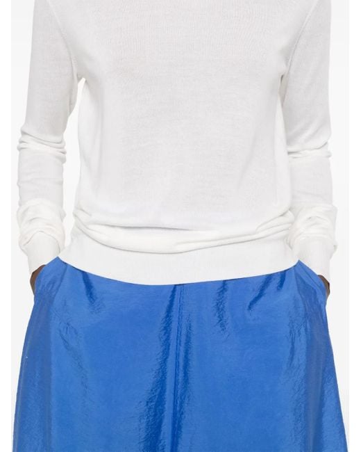 Totême White Crew-Neck Top