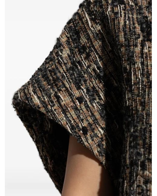 IRO Gray Caliopa Tweed Short-Sleeved Jacket