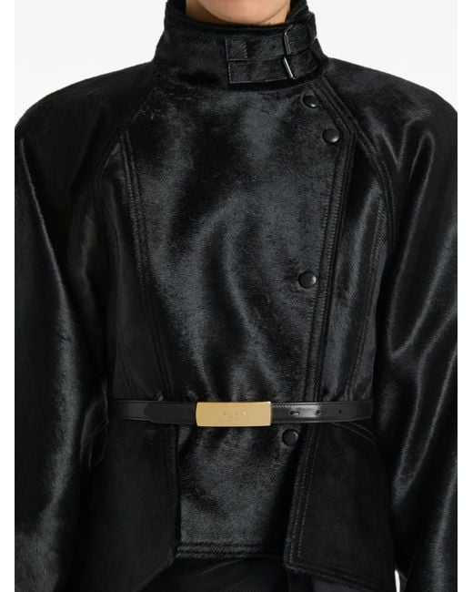 Balmain White Smooth-Leather Belt