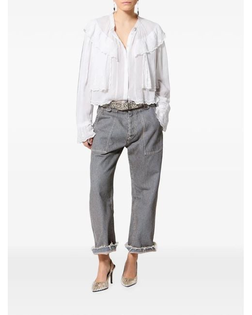 Isabel Marant White Kelmon Top