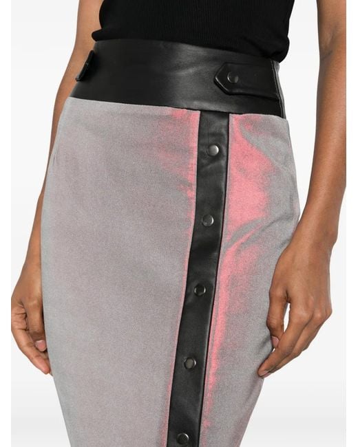 MITILIANE COUTURE Button-Up Midi-Rok in het Pink