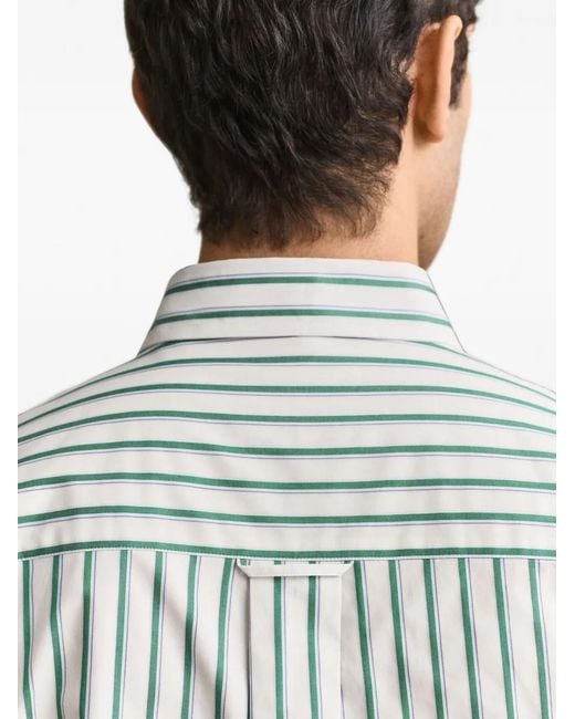 Gant Blue Striped Cotton Shirt for men