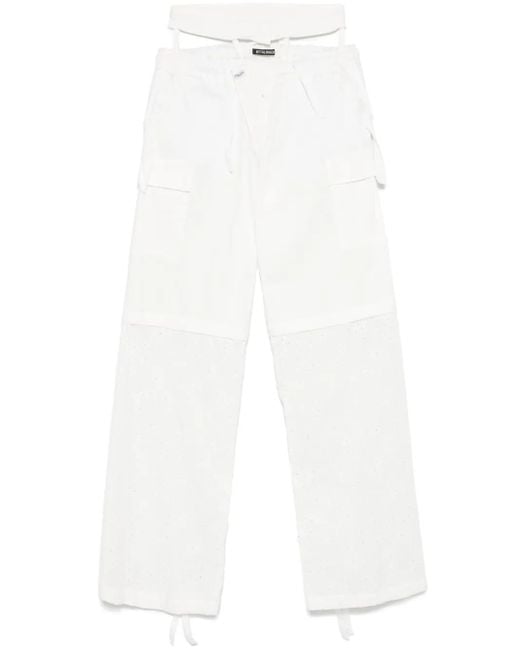 OTTOLINGER White Baggy Cargo Trousers