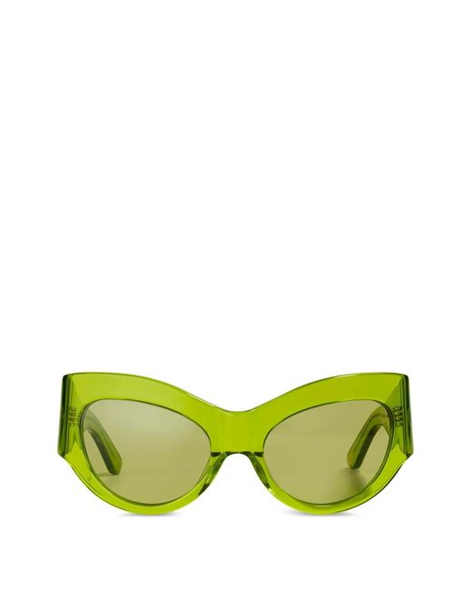 Ganni Green X Ace & Tate Trixie Oval-Frame Sunglasses