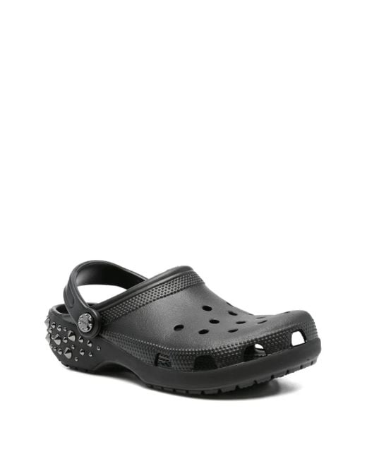 CROCSTM Black Classic Studded Clogs