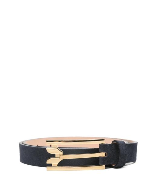 Victoria Beckham White Pin-Buckle Belt