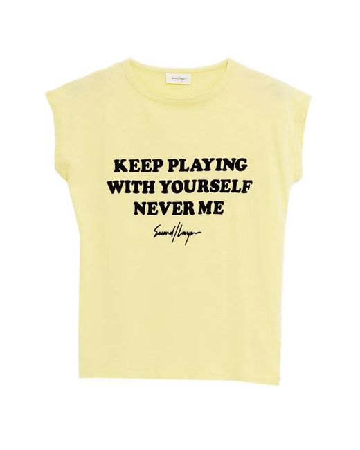 Second/Layer Metallic Crew-Neck T-Shirt for men