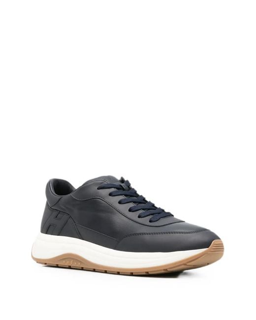 Hogan White Hi-Light Logo-Patch Sneakers for men