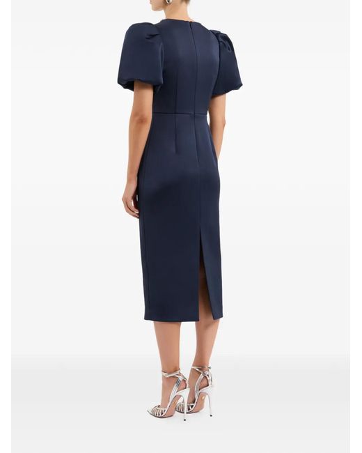 Rebecca Vallance Blue Ayla Midi Dress