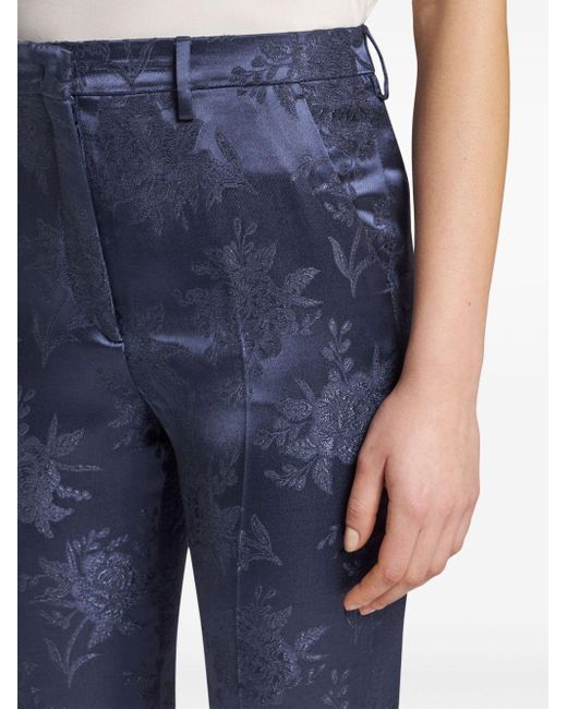 Pantalon de tailleur à motif en jacquard Etro en coloris Blue