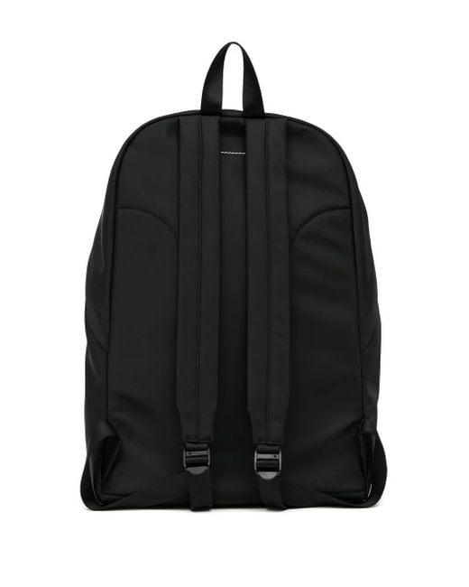 MM6 by Maison Martin Margiela Black Numbers-Patch Backpack