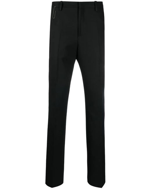 Off-White c/o Virgil Abloh Black Paper Clip Slim-Cut Trousers for men