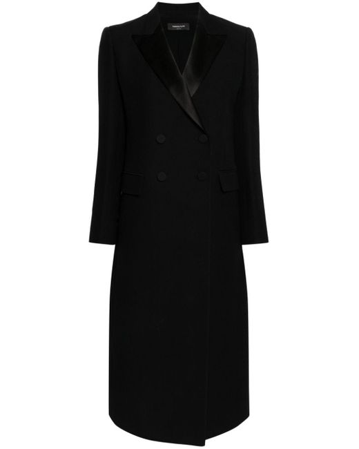 Manteau à boutonnière croisée Fabiana Filippi en coloris Black