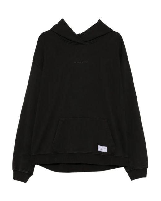 Felpa Con Cappuccio E Logo di Ih Nom Uh Nit in Black da Uomo