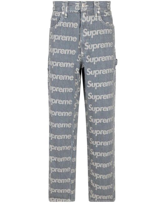 Supreme Denim Painter Pants in Gray | Lyst