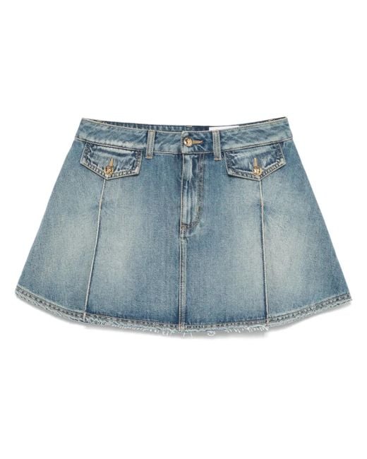 Alexander McQueen Blue Klassischer Jeans-Minirock