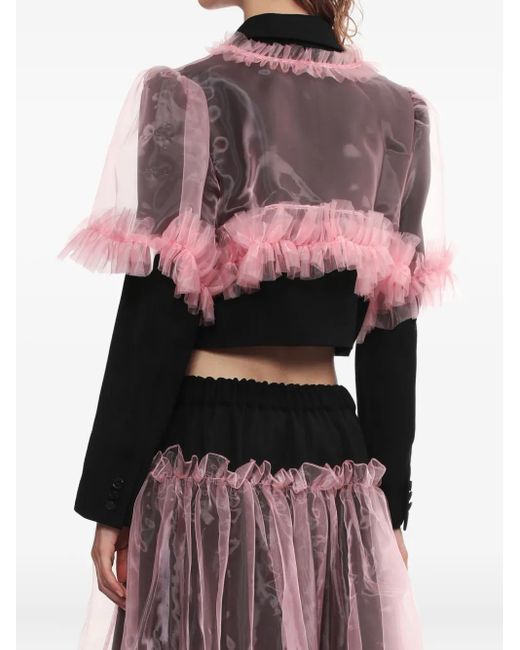 Noir Kei Ninomiya Black Ruffled Jacket