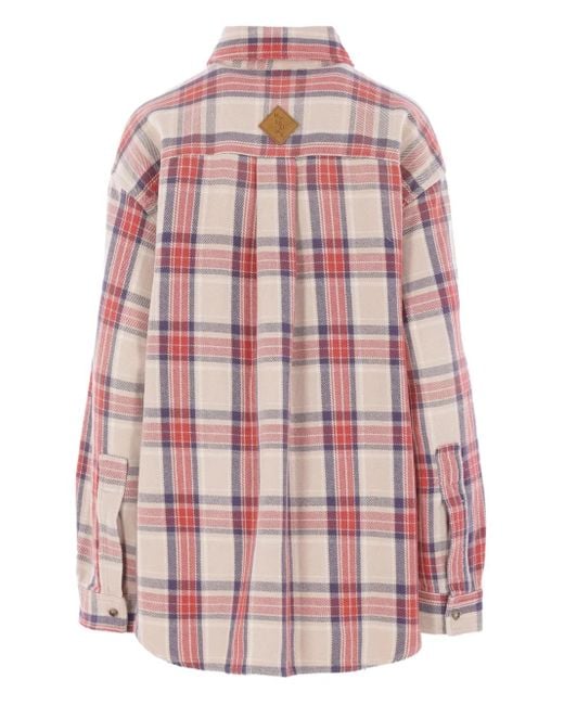 Haikure Red Checked Pocket Shirt