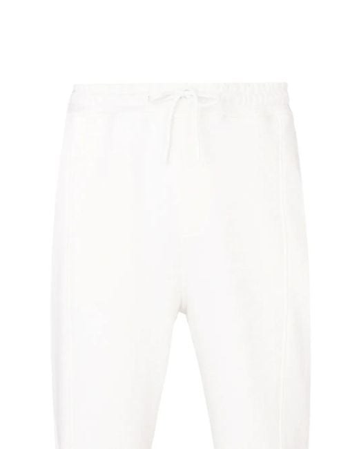 Exit Society White Drawstring-Waistband Track Pants for men