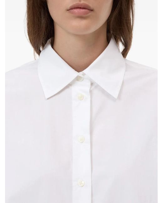 Closed White Long-Sleeve Collared Shirt
