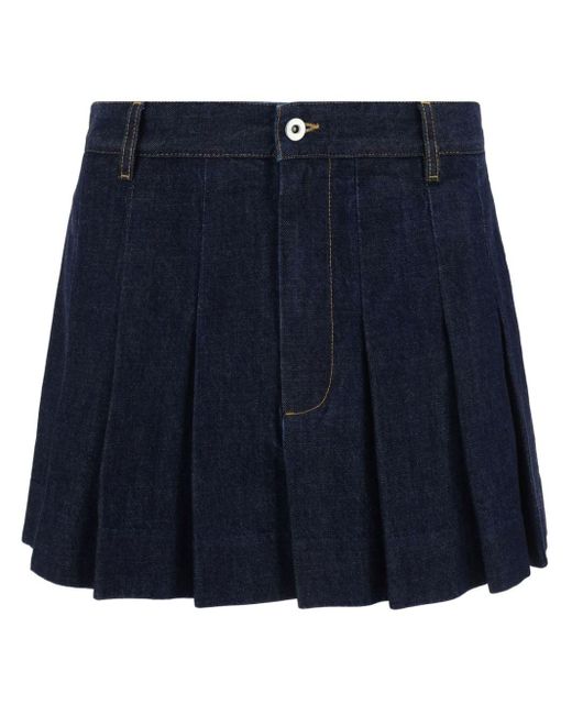 Bottega Veneta Blue Mini Skirt