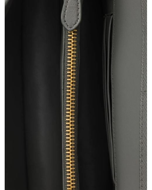 Prada Gray Embleme Flap Mini Bag