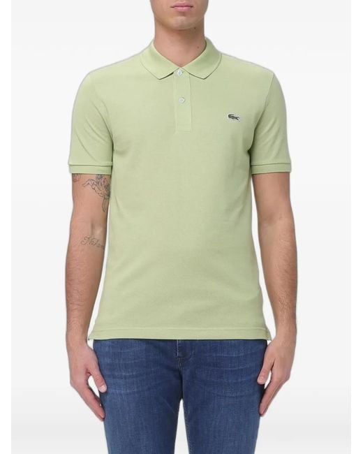 Lacoste Green Slim-Fit Piqué Polo Shirt for men