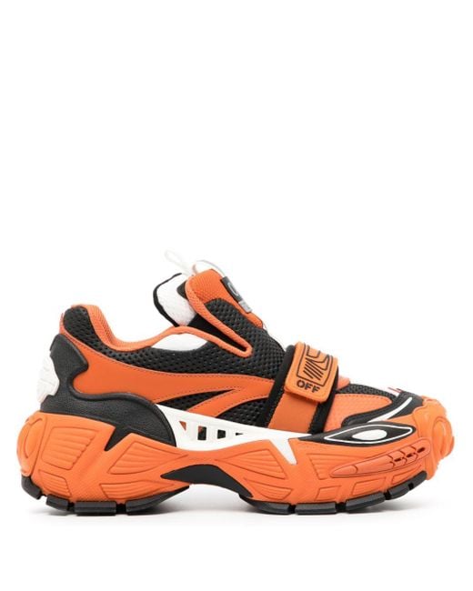 Off-White c/o Virgil Abloh Orange Glove Sneakers mit Einsätzen