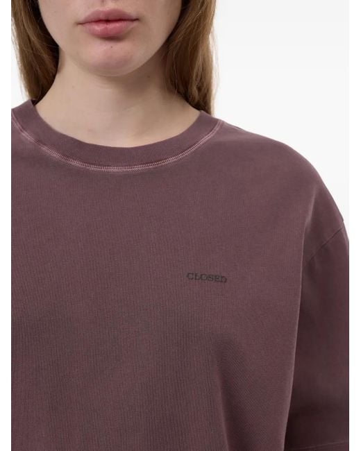 Closed Purple Organic-Cotton T-Shirt