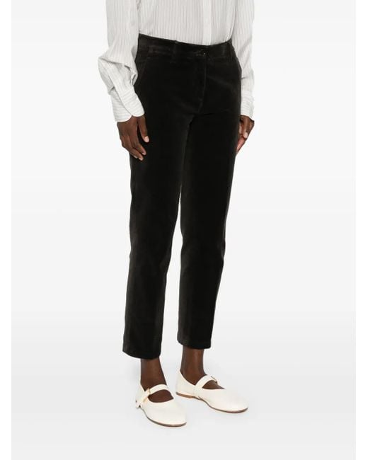Aspesi Black Mod.0107 Velvet Pocket Trousers