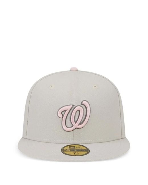 KTZ White 59Fifty Washington Nationals Hat for men
