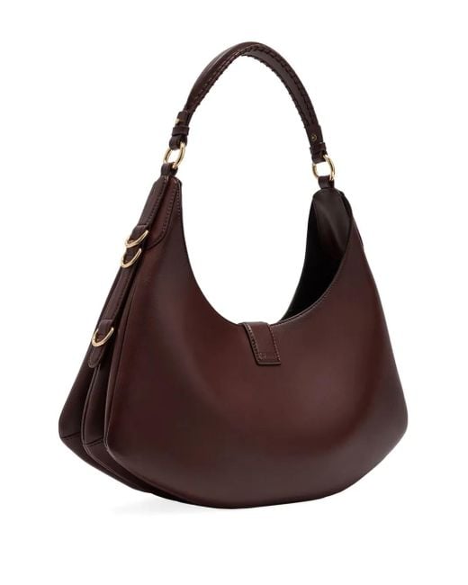 Ganni Brown Small Kat Tote Bag