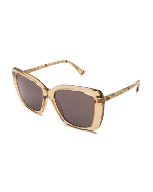 Burberry Pink Square-Frame Sunglasses