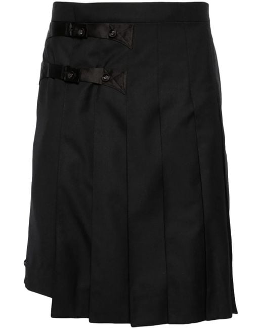 Thom Browne Wollen Plooirok in het Black voor heren