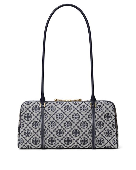 Tory Burch T モノグラム マシュマロ ショルダーバッグ S Black