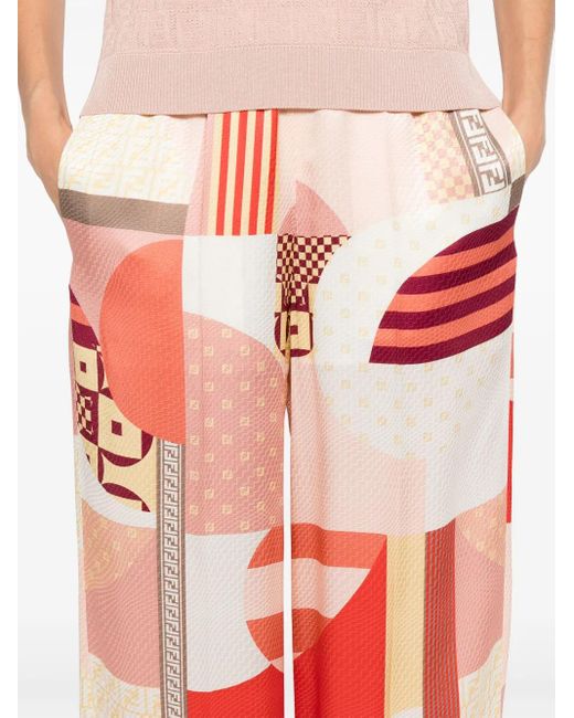 Fendi Red Trousers