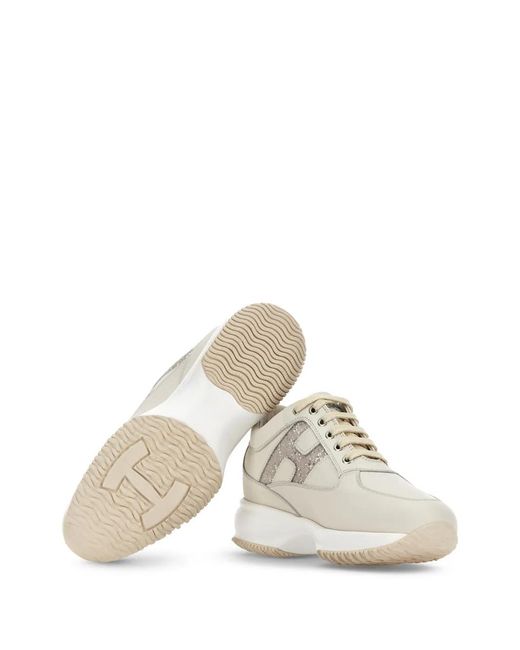 Hogan White Interactive Sneakers
