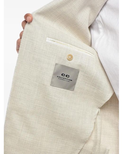 Corneliani Natural Cc Collection Single-Breasted Blazer for men