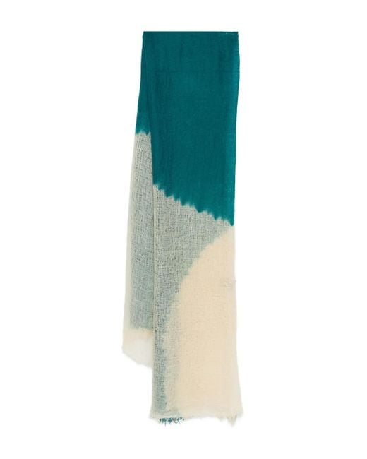 Suzusan Green Dip-Dye Scarf