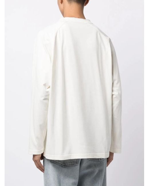 Craig Green White Long-Sleeve Cotton T-Shirt for men