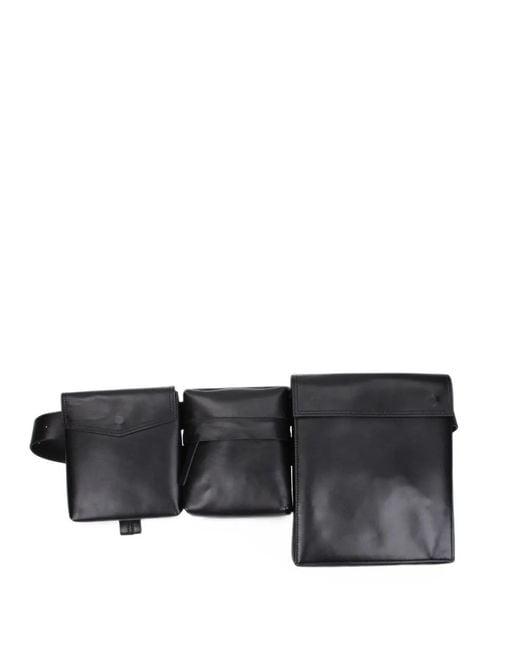The Attico Black Sac Banane En Cuir for men
